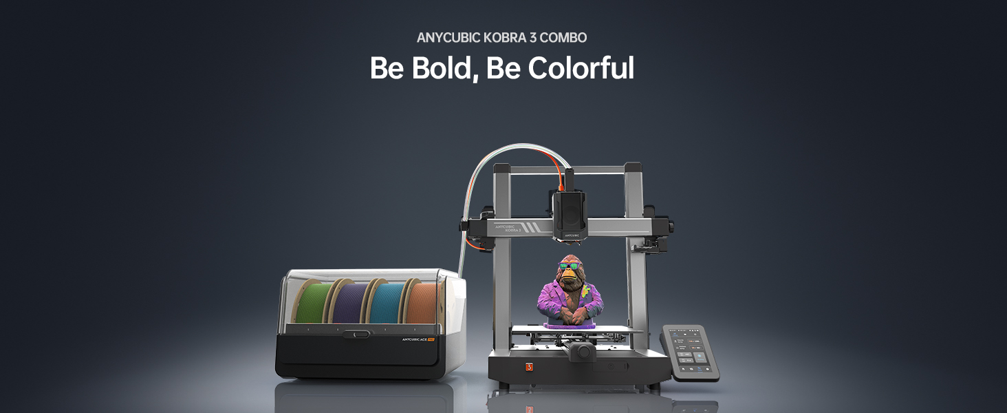 プリンター・複合機 sAnycubic Kobra 3 Combo Kobra 3 ACE Pro Anycubic - Brandclub - Anycubic Kobra 3 Combo 3D Printer